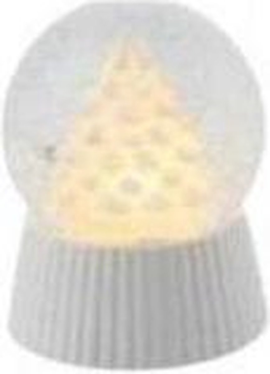 Sirius Kerstboom Sneeuwbol met motor en led licht H 12,5 cm