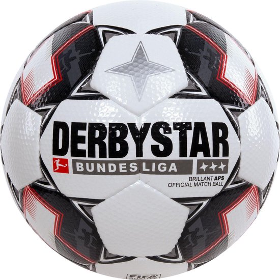 Derbystar VoetbalVolwassenen - wit/zwart/rood