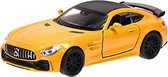 Welly Schaalmodel Mercedes Amg Gtr 12 Cm Staal Goud