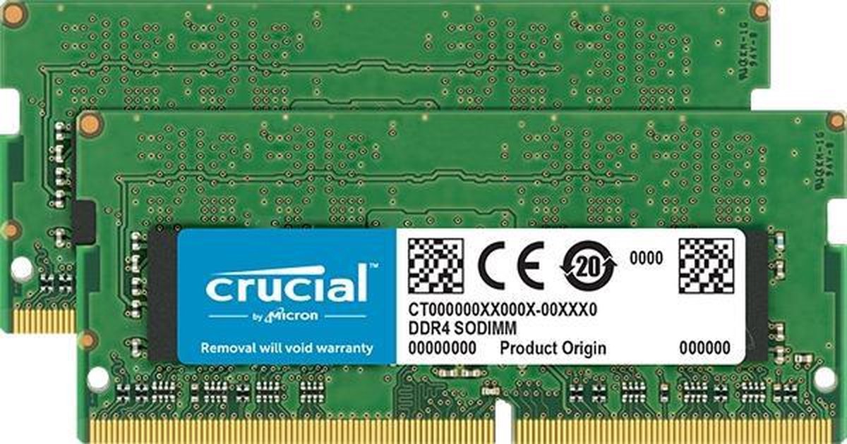 Crucial CT2K16G4SFD832A geheugenmodule 32 GB 2 x 16 GB DDR4 3200