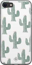 iPhone SE 2020 hoesje siliconen - Cactus print | Apple iPhone SE (2020) case | TPU backcover transparant