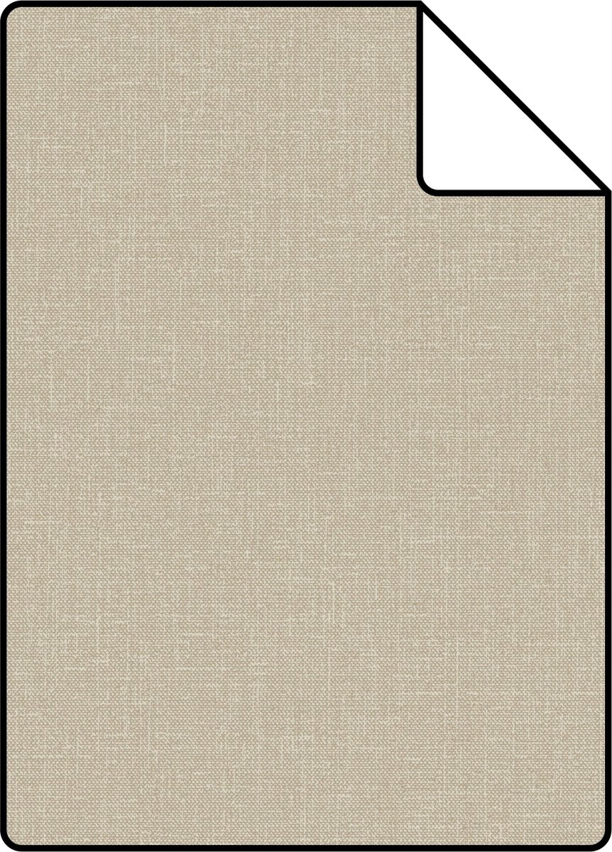 Proefstaal ESTAhome behang linnenstructuur bruin - 26.5 x 21 cm - 127648-S
