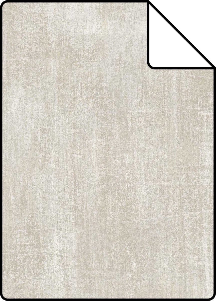 Proefstaal ESTAhome behang geschilderd effect zand beige - 26.5 x 21 cm - 127638-S