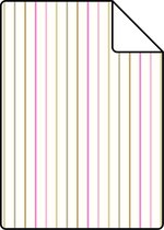 Proefstaal ESTAhome behang strepen babyroze - 137304 - 26,5 x 21 cm
