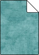 Proefstaal ESTAhome behangpapier betonlook turquoise - 138908 - 26,5 x 21 cm