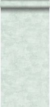 Papier peint intissé HD aquarelle aquarelle peinte uni aspect béton clair pastel vert menthe clair - 138905 de ESTAhome