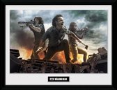 Poster - The Walking Dead Fire - 40 X 30 Cm - Multicolor