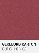 Gekleurd karton burgundy 08 30,5x30,5 cm  270 gr.