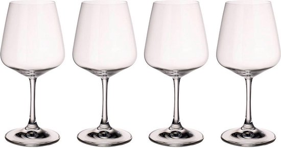 Villeroy & Boch Ovid Rode Wijnglas - 4 stuks - Kristal | bol.com