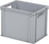 Stapelbak - Opbergbox - 400x300xH320mm - grijs