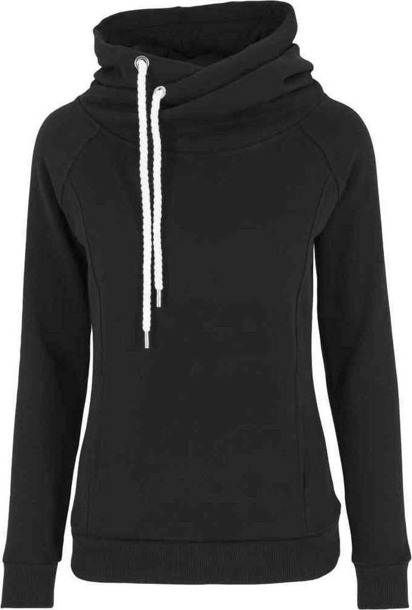 Urban Classics Raglan High Neck Hoodie/trui S Zwart