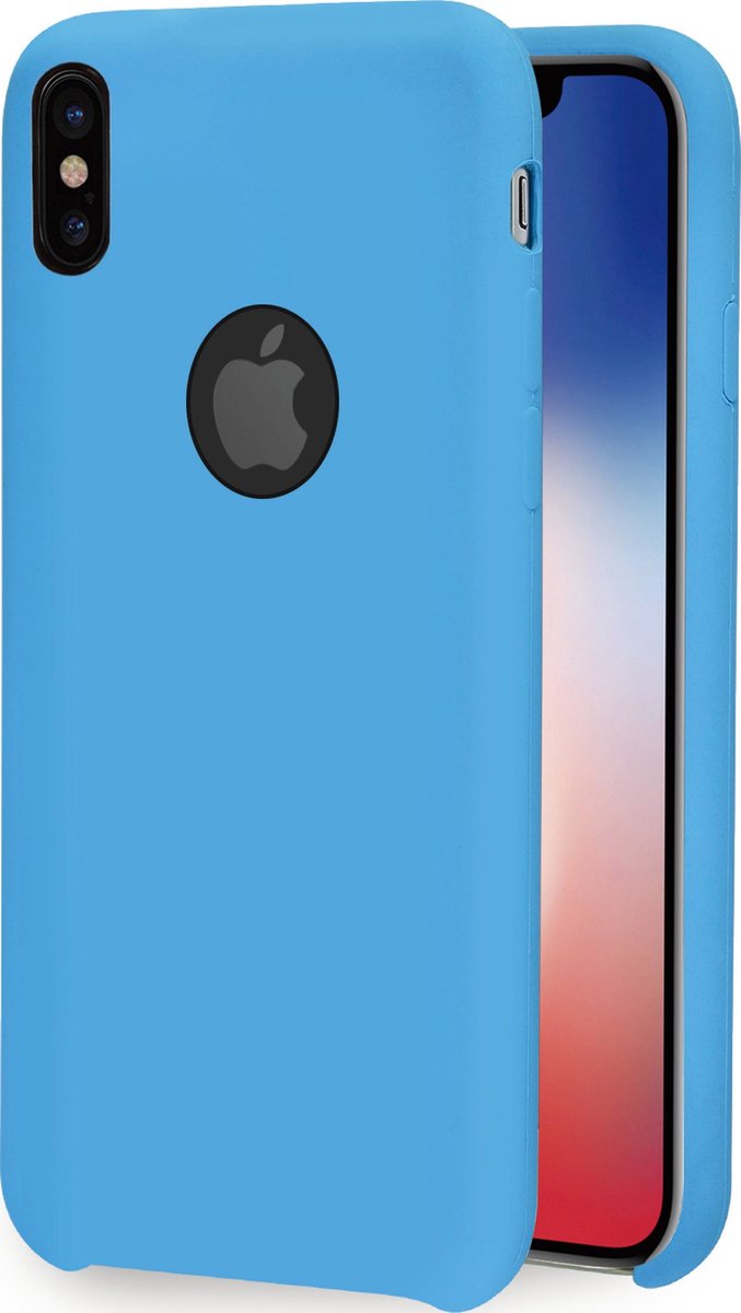 Azuri rubber cover - blauw - voor Apple iPhone X/Xs