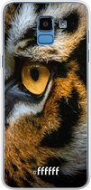 Samsung Galaxy J6 (2018) Hoesje Transparant TPU Case - Tiger #ffffff