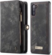 CASEME - Samsung Galaxy Note 10 Vintage Wallet Case - Zwart