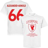 Liverpool Alexander Arnold Champions T-Shirt 2020 - Wit - S