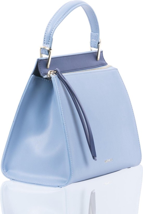 blue top handle bag