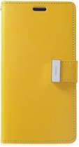 Samsung Galaxy S9 Wallet Case - Goospery Rich Diary - Geel