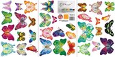 Walplus - Muursticker - Vlinders - Multicolor