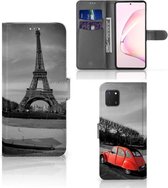 Wallet Case Geschikt voor Samsung Note 10 Lite Hoesje Eiffeltoren