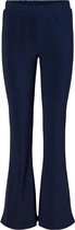 Nmbillie Nw Rib Flared Pants 27012513 Black Iris - MAAT M
