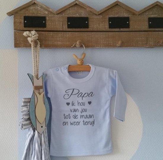 Shirtje baby tekst liefste papa eerste vaderdag cadeau