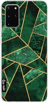 Casetastic Samsung Galaxy S20 Plus 4G/5G Hoesje - Softcover Hoesje met Design - Deep Emerald Print