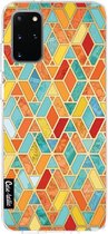 Casetastic Samsung Galaxy S20 Plus 4G/5G Hoesje - Softcover Hoesje met Design - Geometric Tile Pattern Print