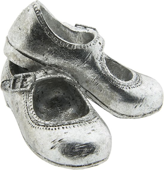 Decoratie schoenen | 12*10*8 cm | Zilverkleurig | Kunststof | Schoen |  Clayre & Eef |... | bol.com
