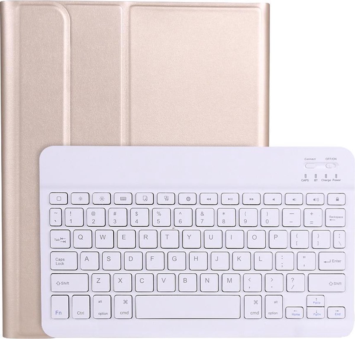 Bluetooth Toetsenbord geschikt voor Apple iPad Pro 2020 (11 Inch) Toetsenbord & Hoes - QWERTY Keyboard case - Auto/Wake functie - Goud