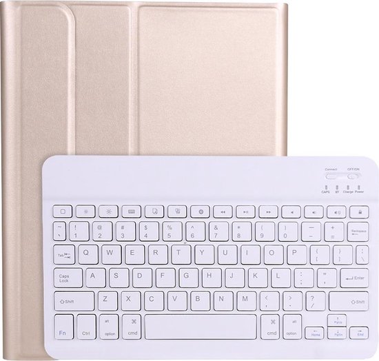 Bluetooth Toetsenbord geschikt voor Apple iPad Pro 2020 (11 Inch) Toetsenbord & Hoes - QWERTY Keyboard case - Auto/Wake functie - Goud