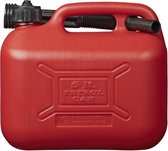 Rode jerrycan/watertank/benzinetank 5 liter - Voor water en benzine - Jerrycans/watertanks voor onderweg of op de camping