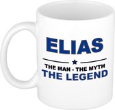Elias The man, The myth the legend cadeau koffie mok / thee beker 300 ml