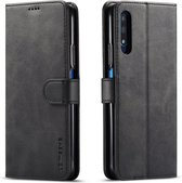 Voor Huawei Honor 9X / 9X Pro LC.IMEEKE kalfsleer Horizontaal flip lederen tas, met houder & kaartsleuven & portemonnee (zwart)