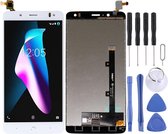 LCD-scherm en digitizer volledige montage voor BQ Aquaris V Plus (wit)