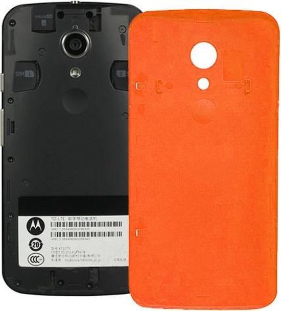 Batterij achterkant voor Motorola Moto (2e generatie) XT1063 / XT1068 / XT1069 (oranje) | bol.com