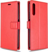 Voor Huawei Y9S Crazy Horse Texture Horizontaal Flip Leren Case met Houder & Kaartsleuven & Portemonnee & Fotolijst (rood)