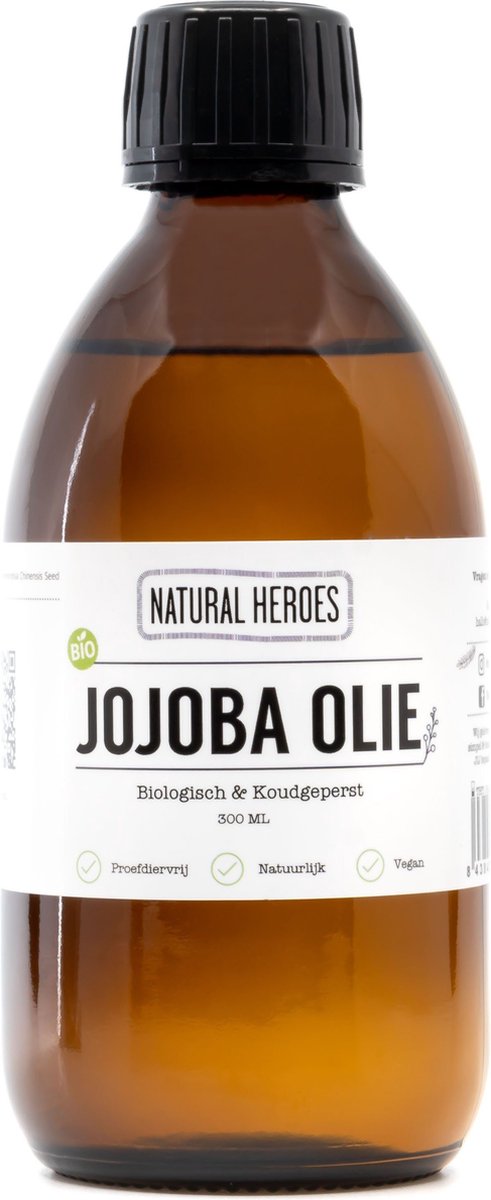 Natural Heroes Biologisch Jojoba Olie Koudgeperst - 300ml