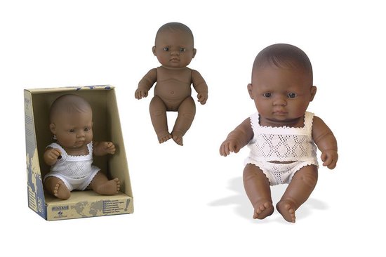 | Miniland Babypop Latijns amerikaans Meisje 21 Cm Babypop Latijns Amerikaans meisje met vanillegeur Miniland