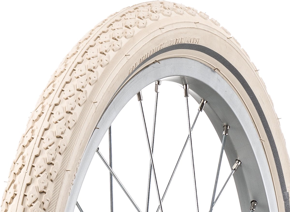 AMIGO Ortem Boost buitenband - Fietsband 18 inch - ETRTO 47-355 - Met reflectie - Crème