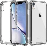 Shock case geschikt voor Apple iPhone X / Xs - grijs + glazen screen protector