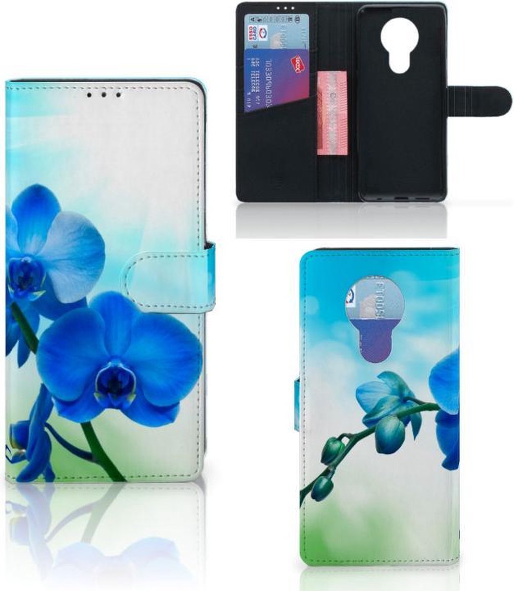 Nokia 5.3 Hoesje Orchidee Blauw - Cadeau voor je Moeder