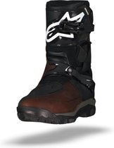 Alpinestars Belize Drystar Brown Black Oiled Leather Motorcycle Boots 7