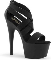 Sandale Pleaser avec bride à la cheville -40 Chaussures- ADORE-769 US 10 Noir