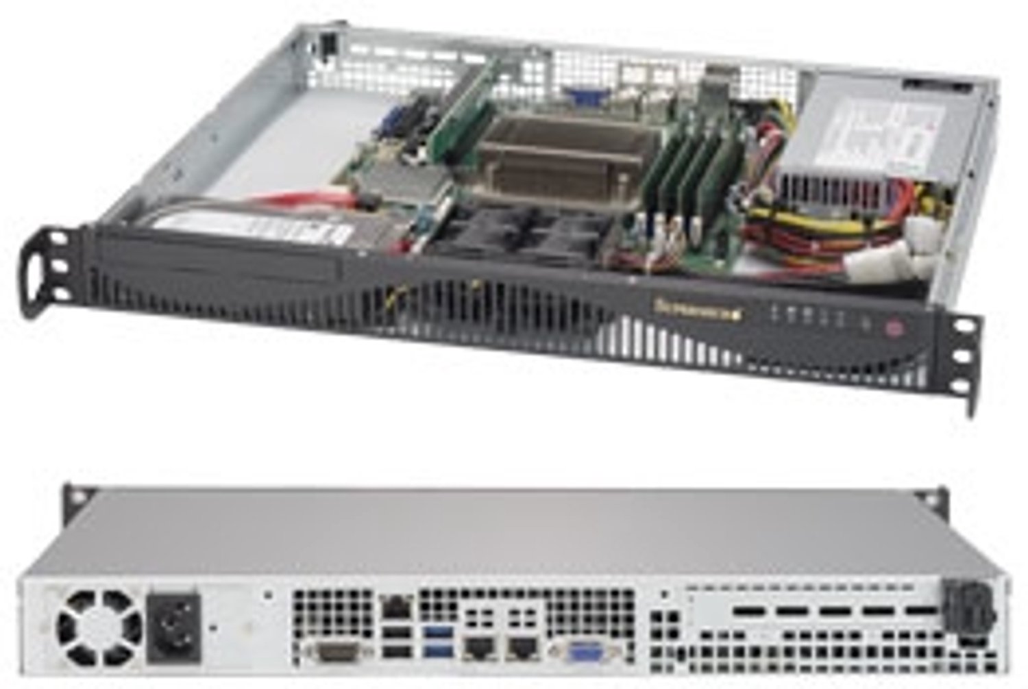 Supermicro 5019S-ML Intel® C236 LGA 1151 (Socket H4) Rack (1U) Zwart