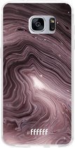 Samsung Galaxy S7 Edge Hoesje Transparant TPU Case - Purple Marble #ffffff