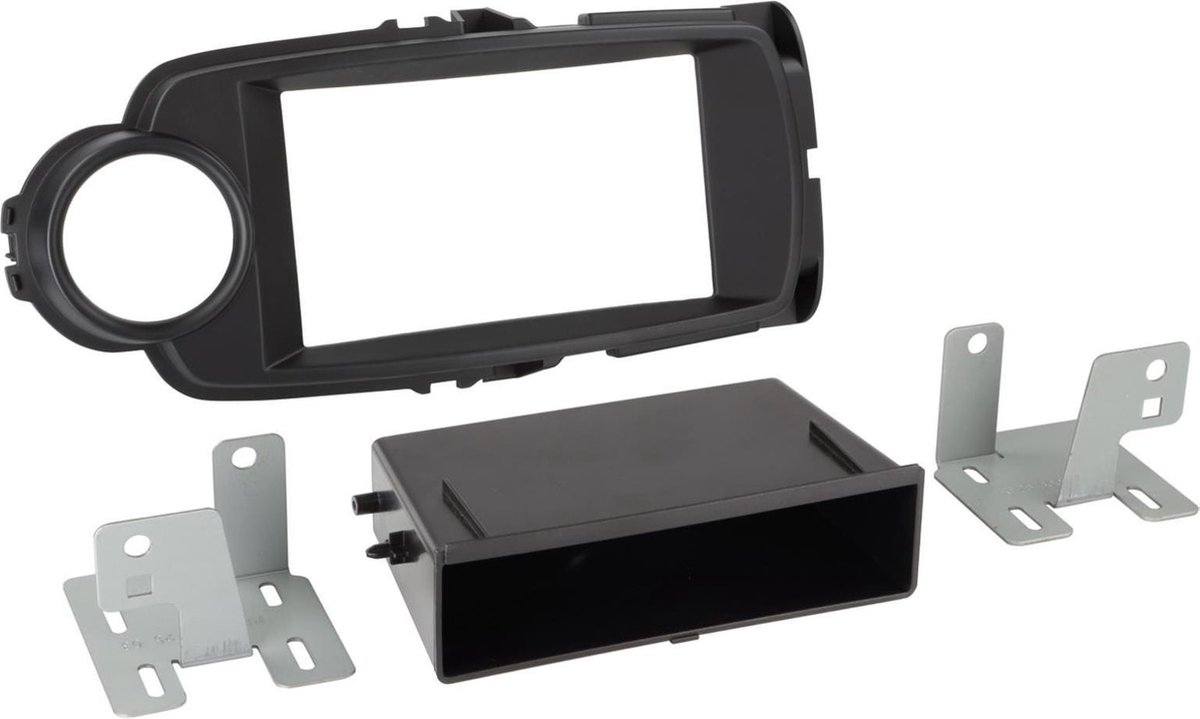 2-DIN Paneel geschikt voor Toyota Yaris 2014-2019 Kleur: Zwart