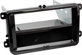 2-DIN Paneel geschikt voor met aflegbakje. Seat - Skoda - Volkswagen Kleur Piano Zwart