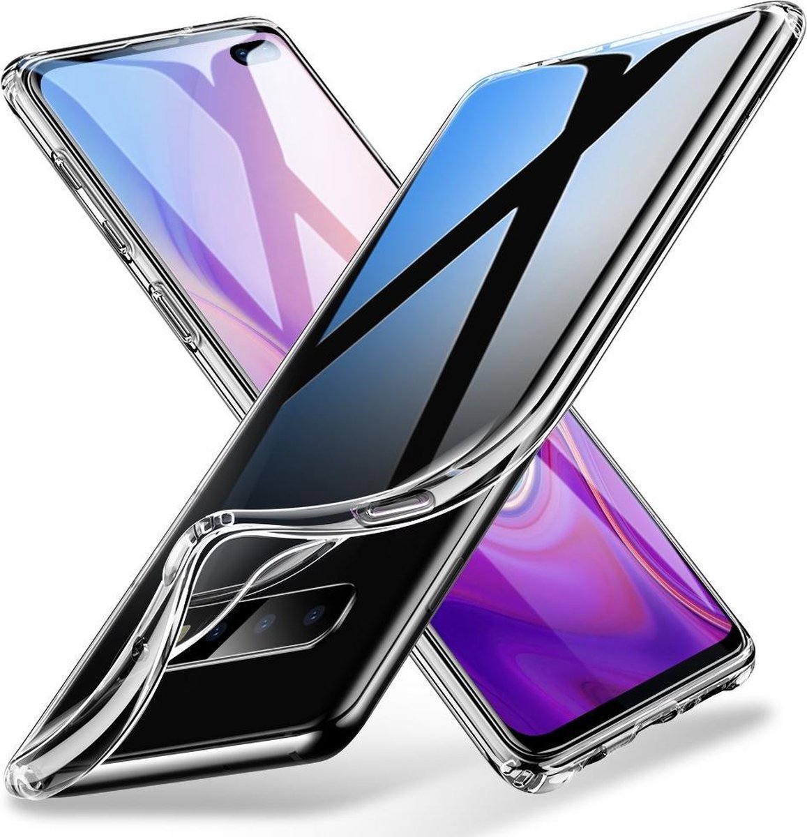 Soft Backcover Hoesje Geschikt voor: Samsung Galaxy S10 Plus - Silicone - Transparant