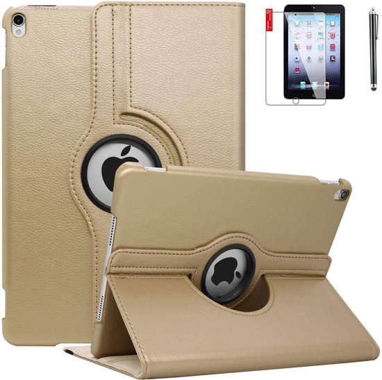 Étui pour iPad Air 2 avec protecteur d'écran et stylet - or