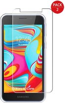 2x Screenprotector Tempered Glass Glazen Gehard Screen Protector 2.5D 9H (0.3mm) - Glasplaatje Geschikt voor: Samsung Galaxy A2 Core
